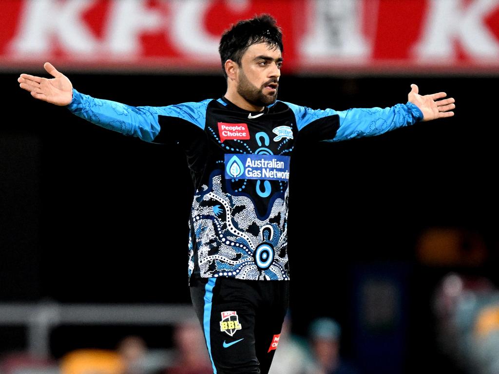 Rashid Khan is out of BBL13. Picture: Bradley Kanaris/Getty Images