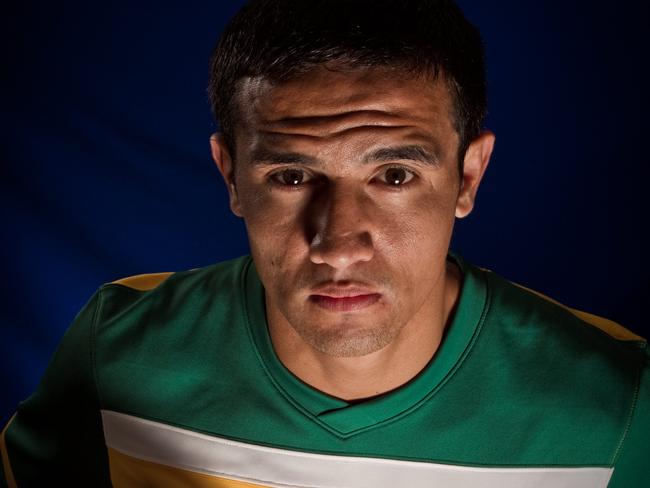 Tim Cahill will lead the line for the Socceroos tonight.