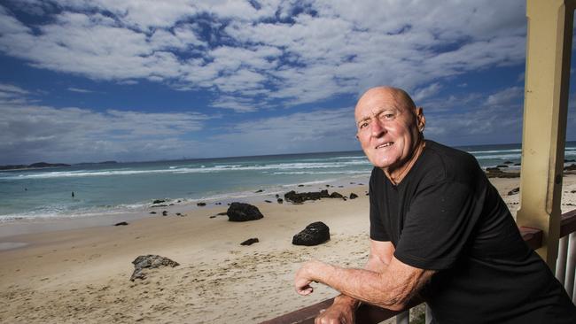 George Doniger, son of 1937 Kirra double fatal shark attack hero Joe Doniger. Picture: NIGEL HALLETT