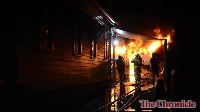 Shed fire destroys ute