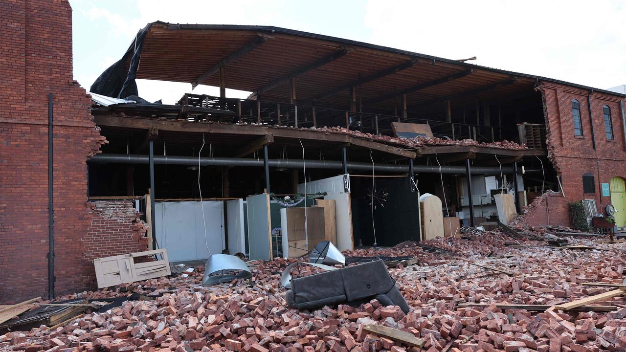 Helene was likened to a “250-mile wide tornado” in Georgia. Picture: Getty Images via AFP