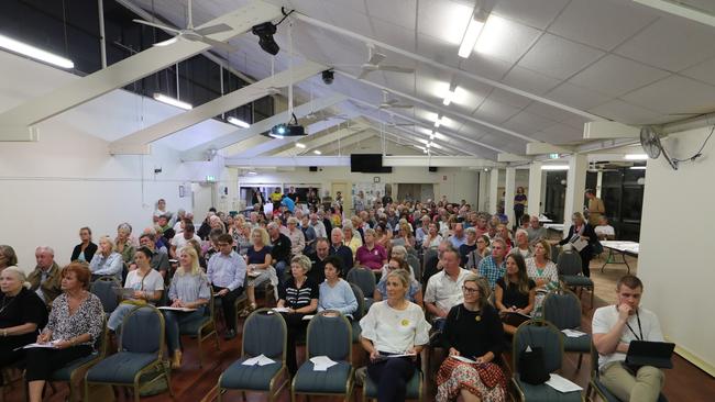 More than 200 members of Palm Beach community at a City Plan meeting. Picture Glenn Hampson