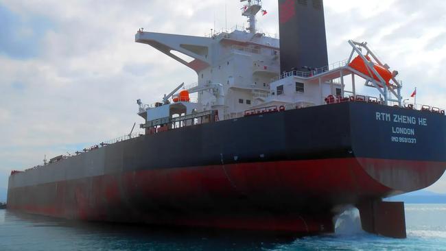 Gel Aguaviva was reported missing from Rio Tinto bulk carrier RMT Zheng He. Picture: marinetraffic.com