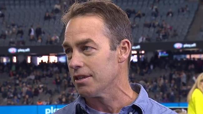 Alastair Clarkson made an apology on Fox Footy on Sunday. Picture: Fox Footy