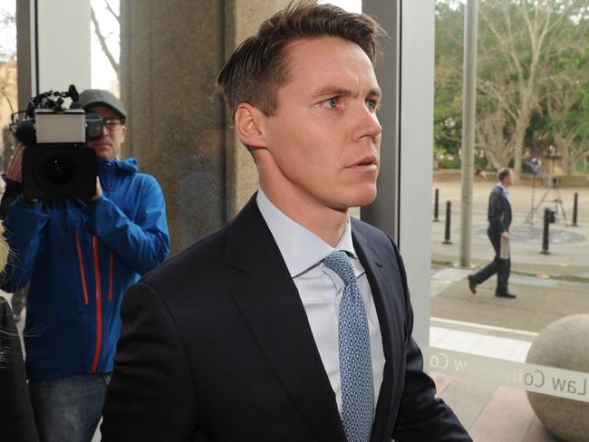 Stockbroker Oliver Curtis arriving at court last week. Picture: AAP Image/Joel Carrett.