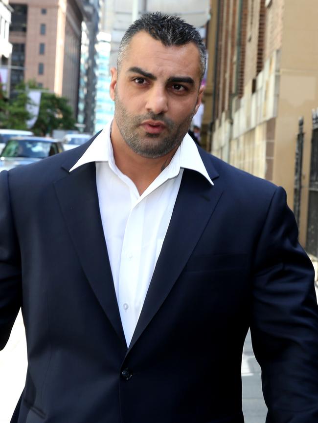 Mick Hawi entering King St court in 2014 after pleading guilty to manslaughter.