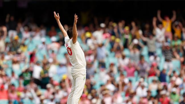 Pat Cummins has put in another five-star performance for Australia. Picture: Getty