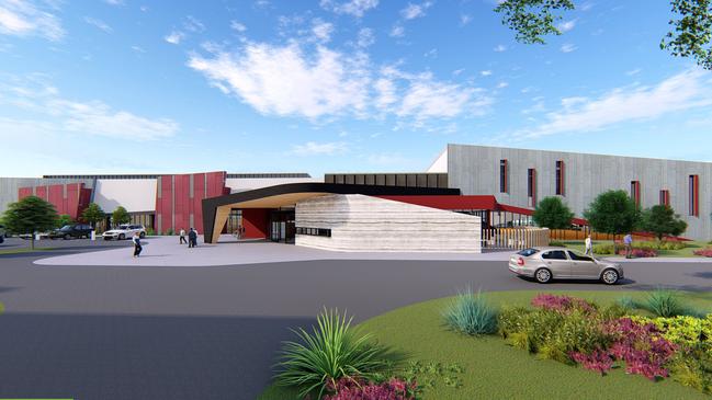 Thornbury's new indoor sports stadium will be called Narrandjeri Stadium, which means ‘women leader’ in Woi Wurrang language. Picture: Darebin Council/Brand Architects.