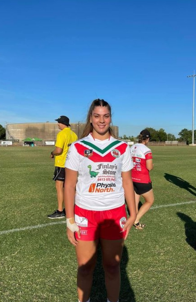 Kailah May in a tribute on the Nightcliff Dragons Rugby Club Facebook post.