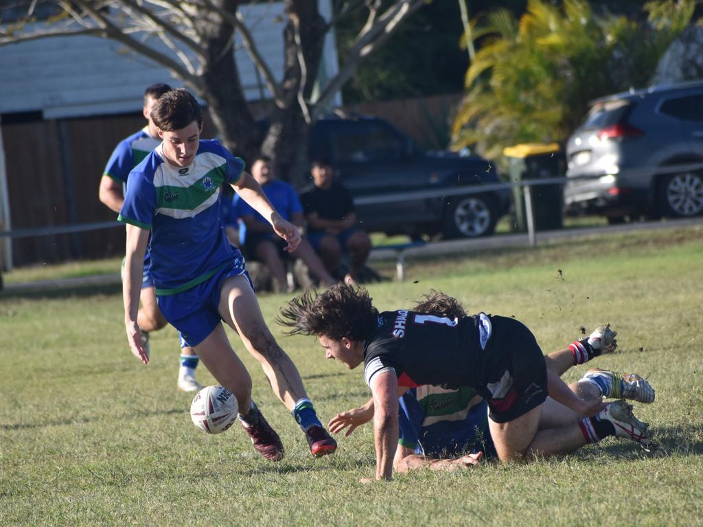 Dolphins Cup, Round 5, The Cathedral College versus Shalom College, Kettle Park, Rockhampton, July 25, 2023.