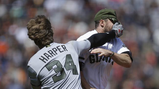 Buster Posey avoids “big guys tumbling” in Nationals-Giants brawl