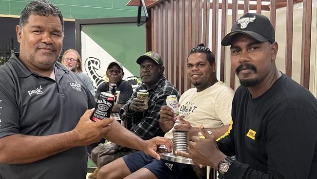 Mayor Wayne Butcher with Lockhart River locals at the new social club. Photo: supplied