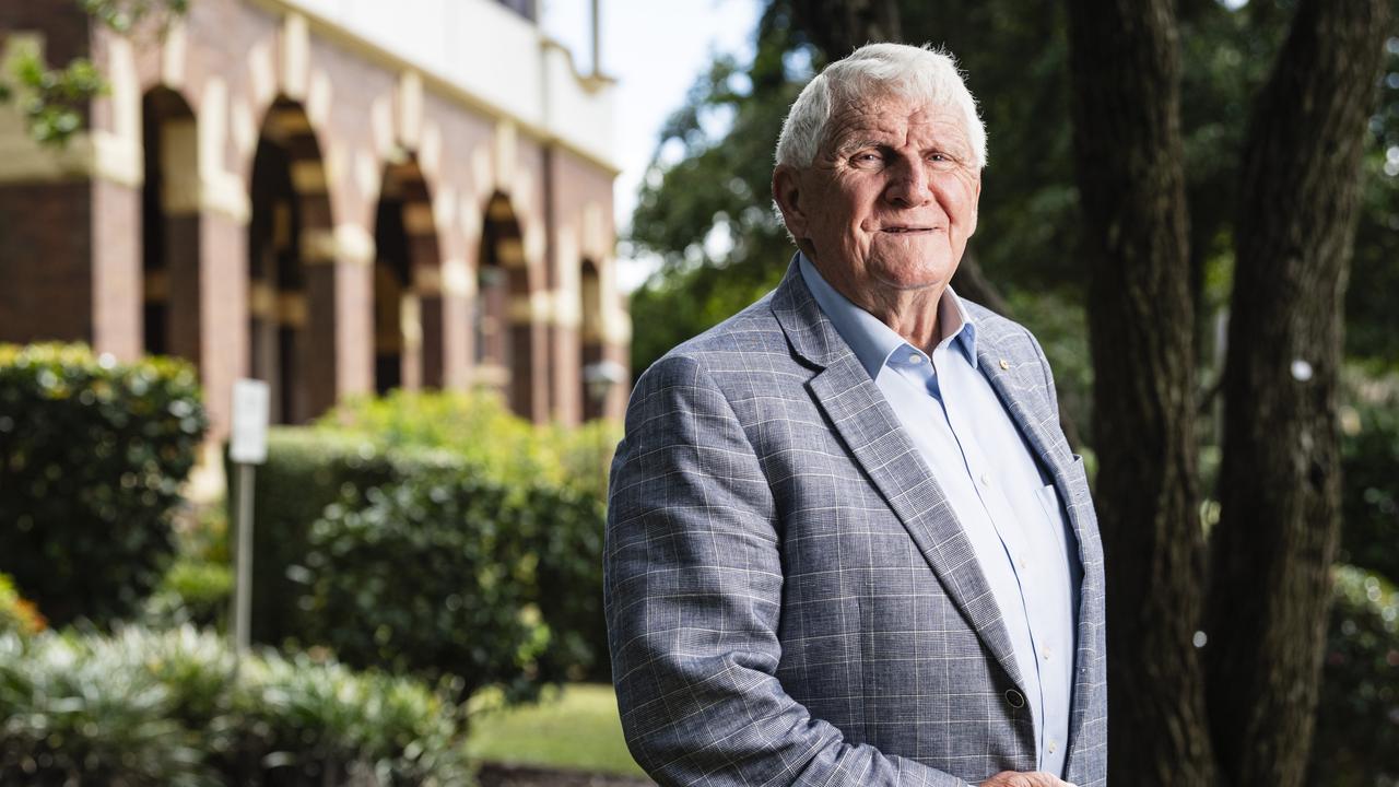 Darling Downs Health Service Board chairman Mike Horan reflects on a career in the public eye as he steps down, Thursday, March 28, 2024. Picture: Kevin Farmer