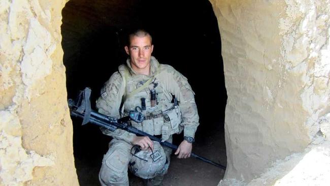 Sapper David Wood while on his second tour of Afghanistan in 2012. Picture: Contributed