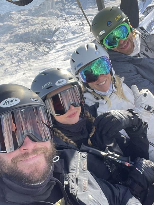 The Hemsworths with their partners. Picture: Instagram