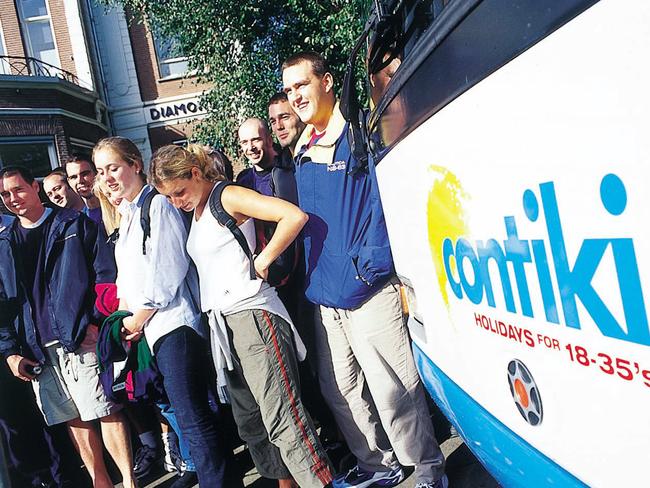 2004. Contiki bus / coach tours. travel tourists buses