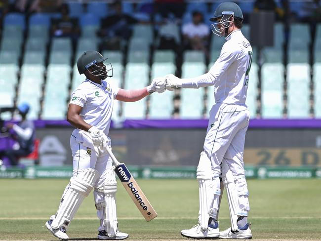 Temba Bavuma and Marco Jansen are at opposite ends of the height spectrum. Picture: Darren Stewart/Getty Images)