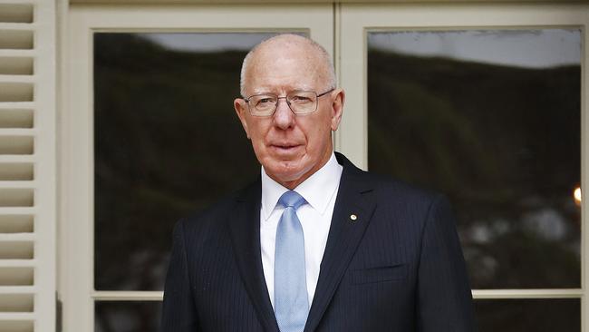 WEEKEND TELEGRAPH - 21.5.12 Assistance Dogs AustraliaÃs 25th Anniversary at Admiralty House in Sydney today. His Excellency General the Honourable David Hurley AC DSC pictured "Hurley". Picture: Sam Ruttyn