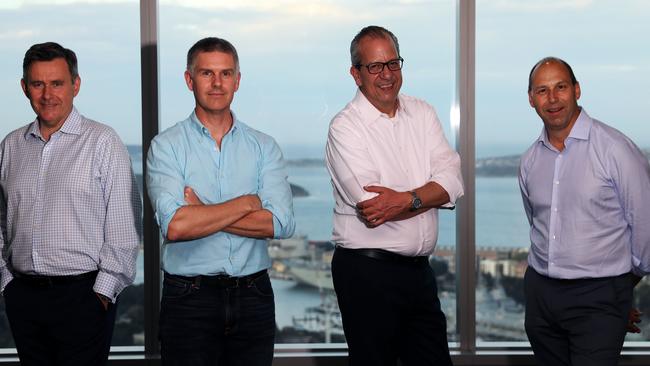 Barrenjoey founding partners (L-R) Brian Benari, Chris Williams, John Cincotta and Guy Fowler.