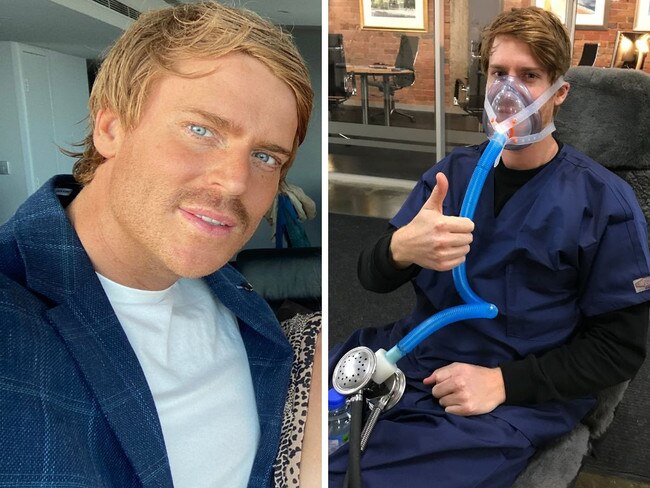 Corbin Halliday was struck down by a mystery illness at just 24 but it resulted in a lifechanging idea. Picture: Supplied