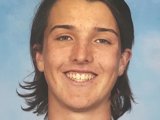 Melbourne Grammar School student, Ed Millear, died after collapsing at rowing training. , 17 year old Ed passed away peacefully Wednesday morning surrounded by his family.  Picture: Supplied