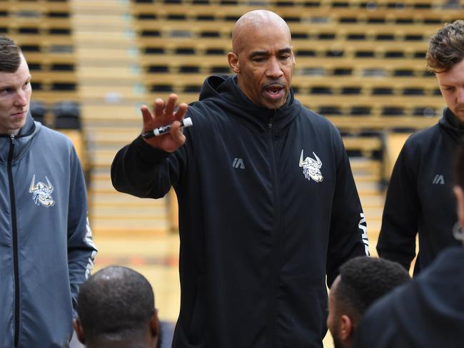 NBL legend Darryl McDonald coaching Knox. Picture: Josie Hayden