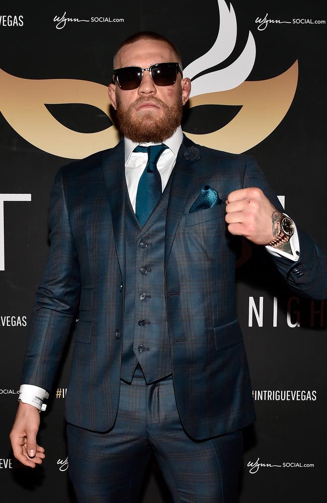 Mixed martial artist Conor McGregor’s style has become synonymous with classic suiting. Picture: David Becker