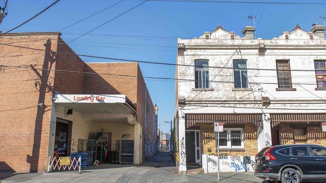 How the laneway appears now. Picture: Ellen Smith