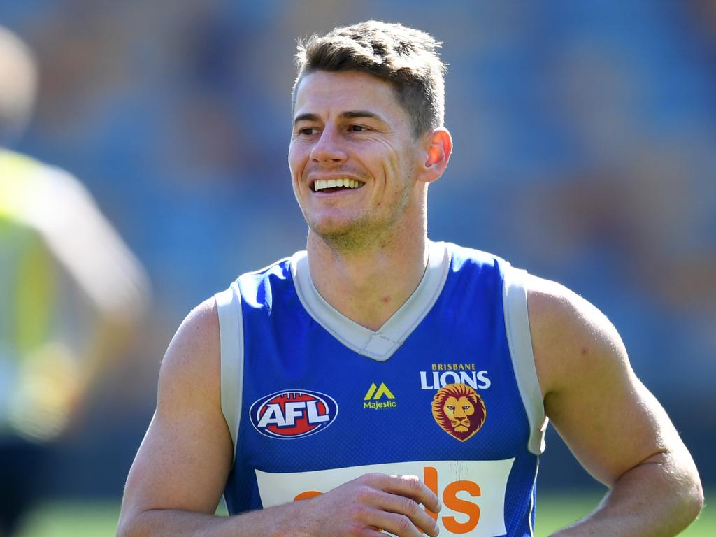 Brisbane Lions player Dayne Zorko is seen during training at the Gabba in Brisbane, Tuesday, August 13, 2019. (AAP Image/Dan Peled) NO ARCHIVING