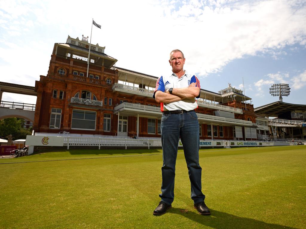 Bayliss at the home of cricket, Lord’s. He was prepared to take England to the summit in a role he couldn’t refuse. Picture: Jordan Mansfield/Getty Images