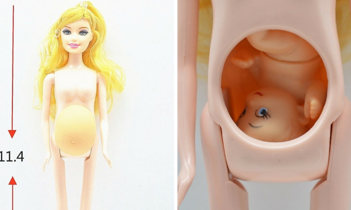 Pregnant doll store