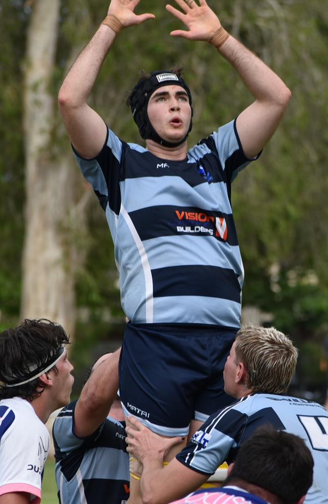 Slade Point Slashers v Moranbah Bulls in Mackay Rugby Union Round 4 Seniors A-Grade Anzac Day clash at Cathy Freeman Oval in Slade Point. Saturday, April 23, 2022. Picture: Max O'Driscoll