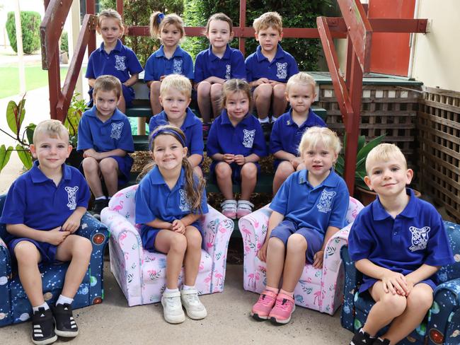 My First Year 2023: Wellcamp State School Prep students (front, from left) Arlo, Faith, Chevrolet and Finley, (middle row, from left) Ashur, Oliver, Ashlee and Skylah and (back, from left) Alaylah, Shiloh, Maggie and Jack.