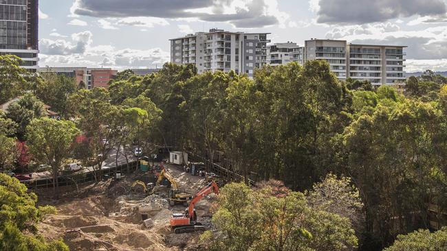 The Ivanhoe estate is being redeveloped at Macquarie Park