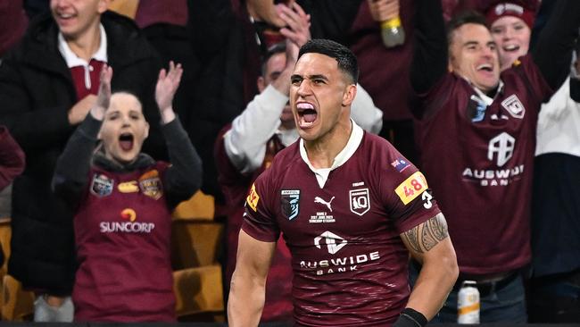 Valentine Holmes has always performed strongly for Queensland. Picture: Bradley Kanaris/Getty Images