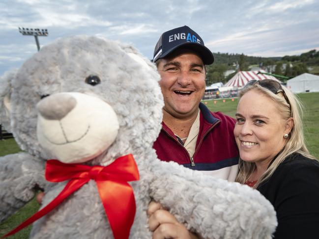 Adrian Teakle and Bianca Tidyman at the Toowoomba Royal Show, Friday, March 31, 2023. Picture: Kevin Farmer