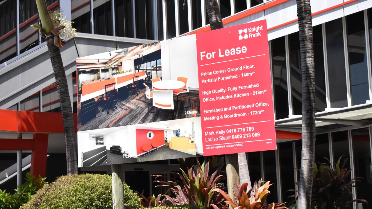 This ground floor space for lease at 45 Victoria St was one of many empty retail and commercial spaces in Mackay's CBD in September 2020. Picture: Zizi Averill