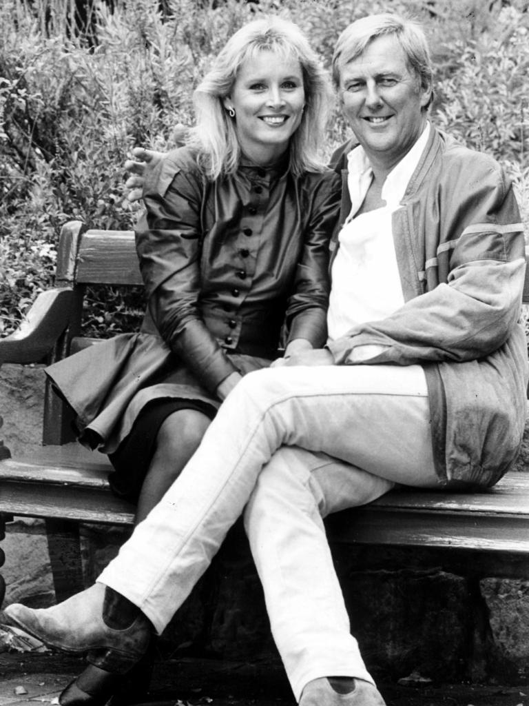 John and Belinda Singleton pictured together in 1987. Picture: Daniel Raffaele