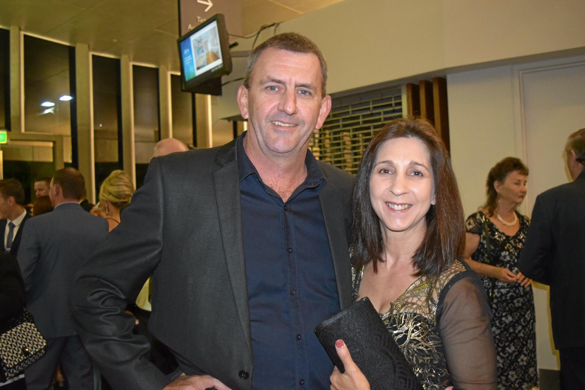 Glenn and Deb McGrath at the Master Builders Mackay and Whitsunday Housing and Construction Awards. Picture: Jarred Sferruzzi