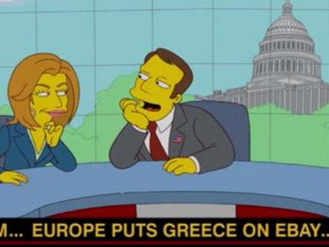 The Simpsons predict Greece's recession.