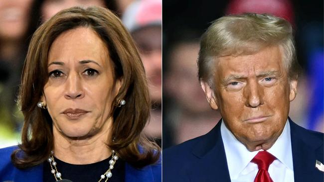 Kamala Harris and Donald Trump. Pictures: David Becker and Angela Weiss/AFP