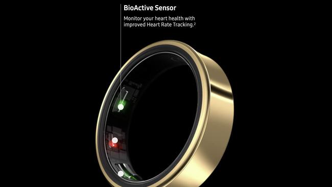 Samsung Galaxy Ring includes sensors to track your exercise, temperature, heart health, and sleep.