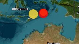 An earthquake in the Banda Sea is believed to have been the source of the tremor.