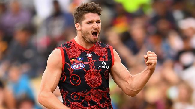 Jesse Hogan booted five and was one of a host of Demons options in attack. Pic: Getty Images