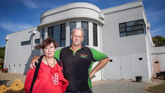 Terry and Andrea Conder have been building their dream home for more than six years. Picture: Mark Stewart