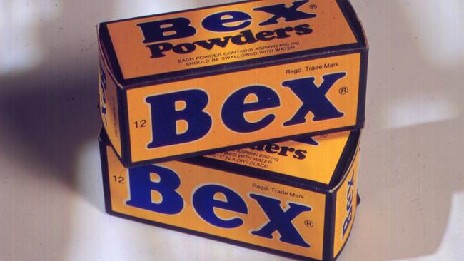 Bex powder: The cure-all that contained caffeine, phenacetin, and aspirin.