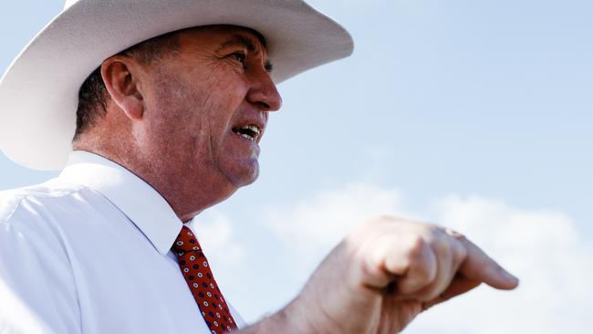 Barnaby Joyce says “we’re not going to defend the nation from an art gallery in Sydney”.