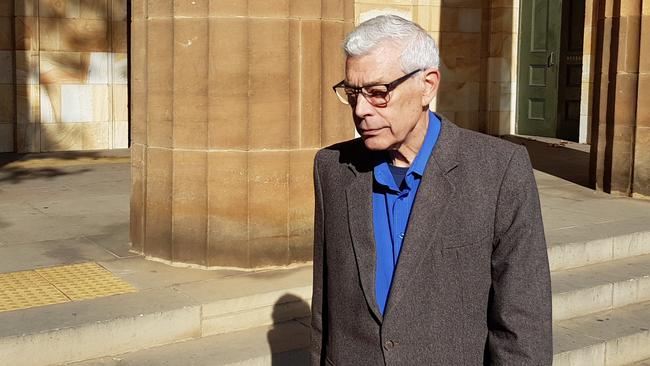 Malcolm Winston Day outside the Adelaide Magistrates Court. Picture: Sean Fewster.