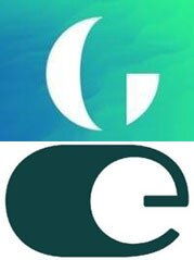 The stylised 'G' and 'E' logos Greensill had been planning to roll out prior to its insolvency issues. Picture: Supplied.