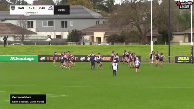 REPLAY: NAB League AFL - Sandringham Dragons vs Oakleigh Chargers